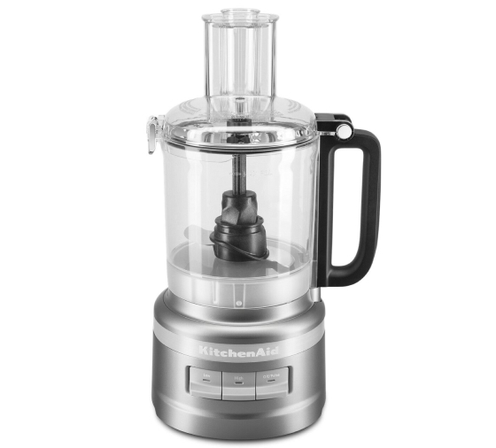 KitchenAid® 9 Cup Food Processor in Contour Silver.